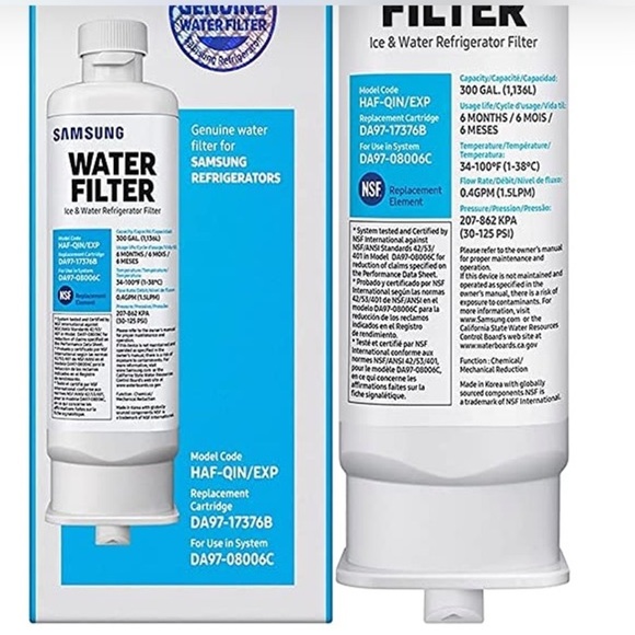 SAMSUNG WATER FILTER DA97-17376B REFRIGERATOR ICE & WATER 😉 - Picture 5 of 10